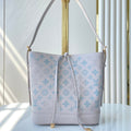 LOUIS VUITTON FLORE 28 IN WHITE PERFORATED CALFSKIN